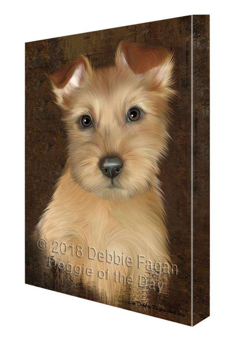 Rustic Australian Terrier Dog Canvas Print Wall Art Décor CVS107513