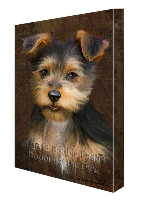 Rustic Australian Terrier Dog Canvas Print Wall Art Décor CVS107522
