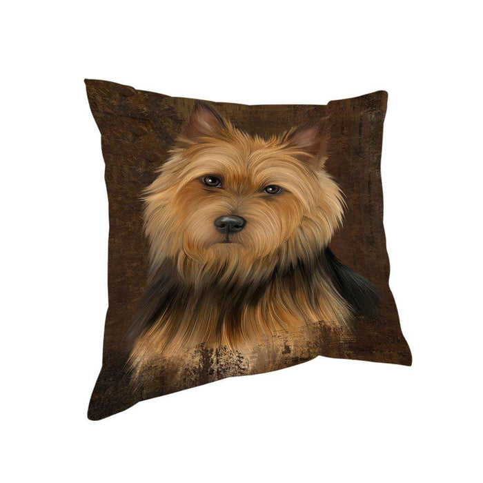 Rustic Australian Terrier Dog Pillow PIL74248