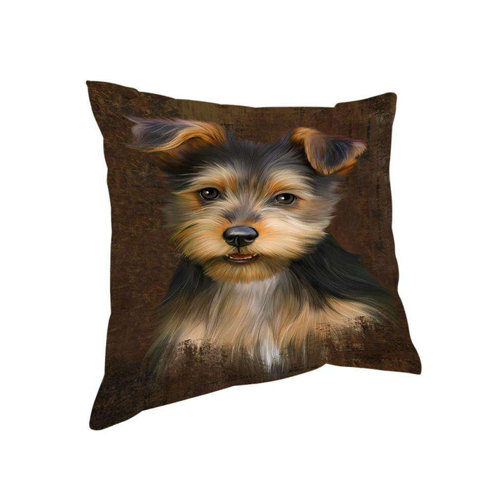 Rustic Australian Terrier Dog Pillow PIL74256
