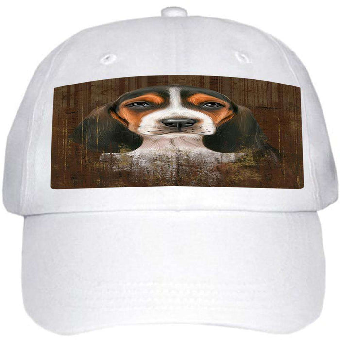 Rustic Basset Hound Dog Ball Hat Cap HAT54699