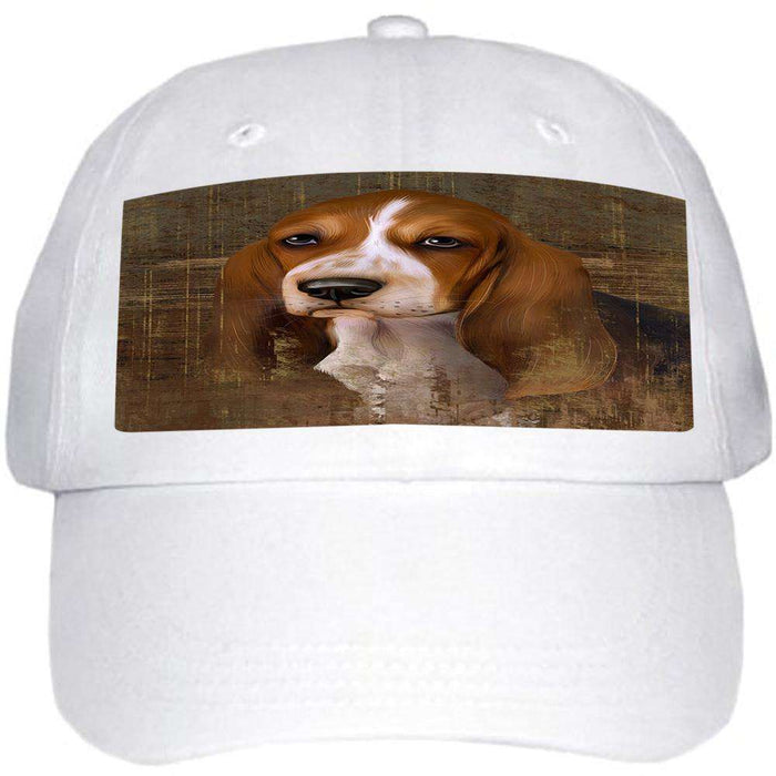 Rustic Basset Hound Dog Ball Hat Cap HAT54702