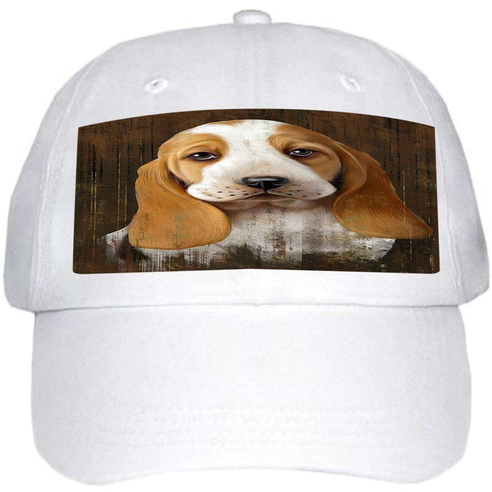 Rustic Basset Hound Dog Ball Hat Cap HAT54708