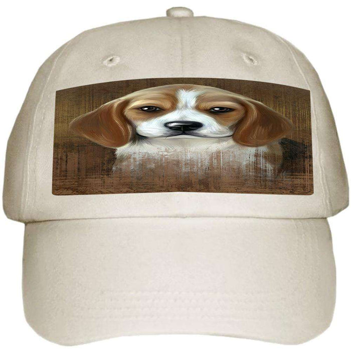 Rustic Beagle Dog Ball Hat Cap HAT54717