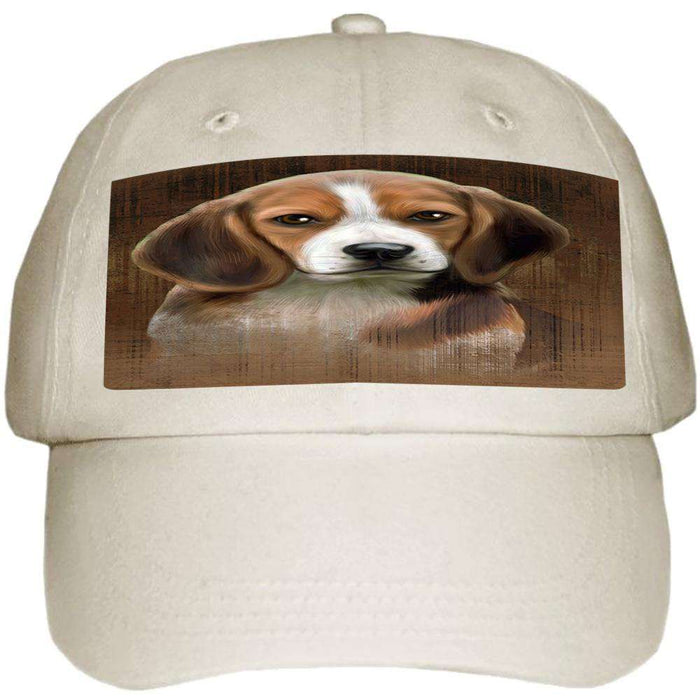 Rustic Beagle Dog Ball Hat Cap HAT54723