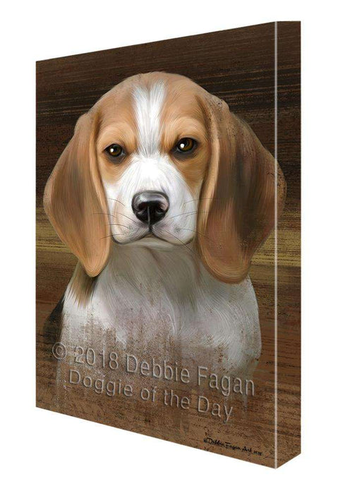 Rustic Beagle Dog Canvas Print Wall Art Décor CVS69164