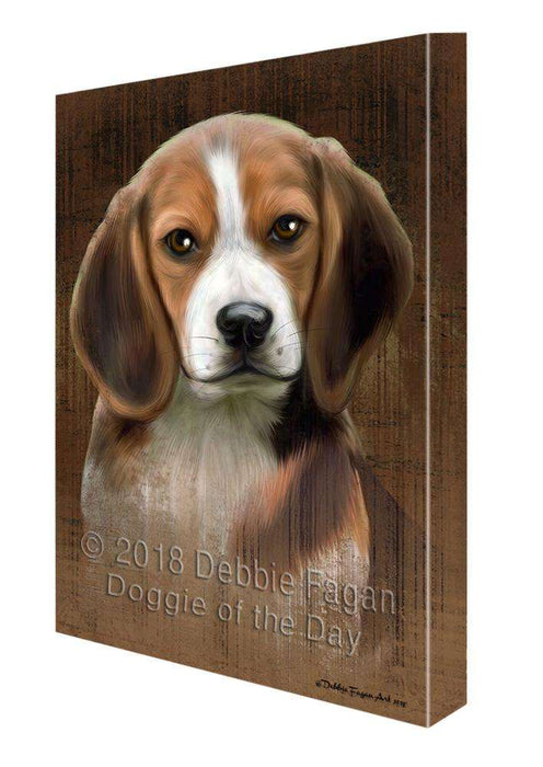 Rustic Beagle Dog Canvas Print Wall Art Décor CVS69191