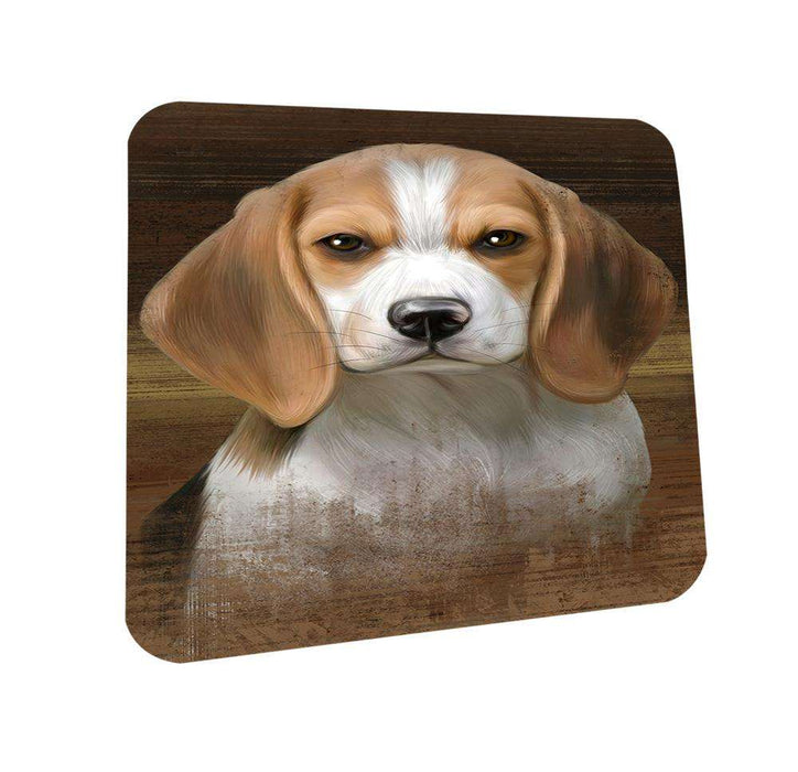Rustic Beagle Dog Coasters Set of 4 CST50280