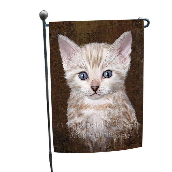 Rustic Bengal Cat Garden Flag GFLG54474