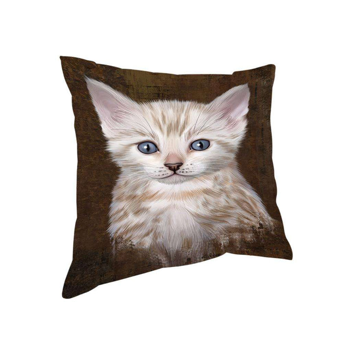 Rustic Bengal Cat Pillow PIL74272