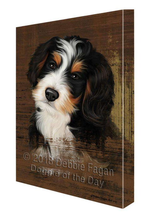 Rustic Bernedoodle Dog Canvas Print Wall Art Décor CVS69272