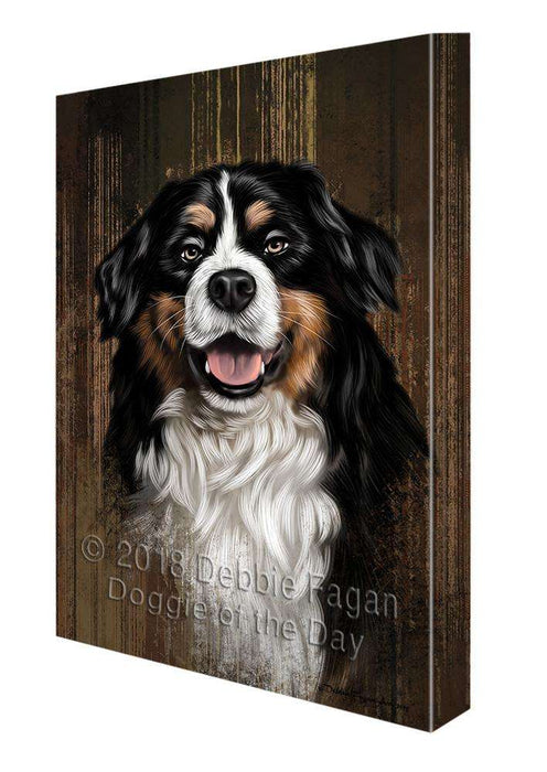 Rustic Bernese Mountain Dog Canvas Print Wall Art Décor CVS69290