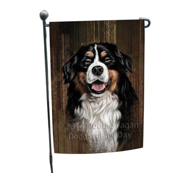 Rustic Bernese Mountain Dog Garden Flag GFLG50222