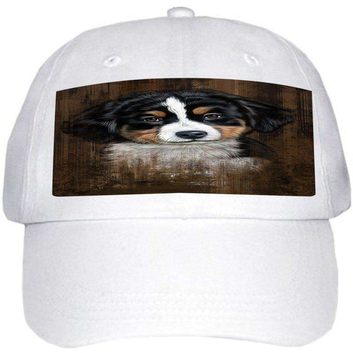 Rustic Bernese Mountain Puppy Ball Hat Cap HAT48339