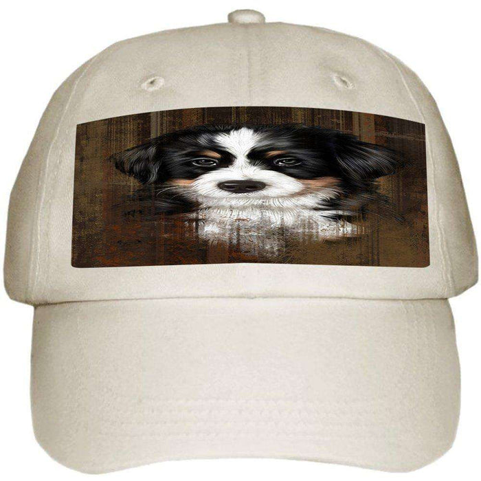 Rustic Bernese Mountain Puppy Ball Hat Cap HAT48345