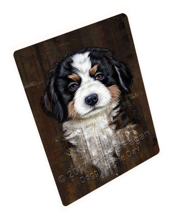 Rustic Bernese Mountain Puppy Blanket BLNKT49854