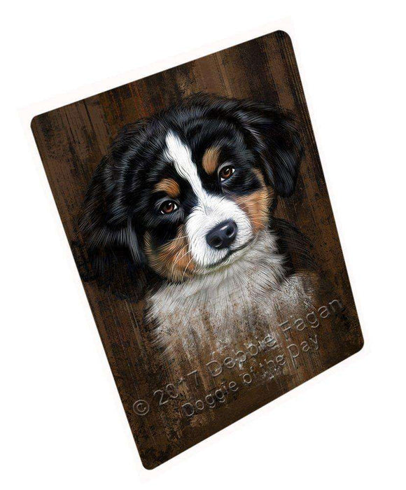 Rustic Bernese Mountain Puppy Blanket BLNKT49863