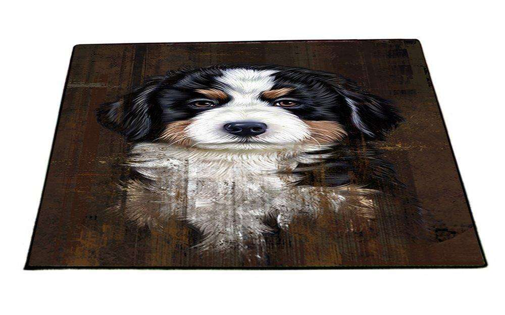 Rustic Bernese Mountain Puppy Floormat FLMS48324