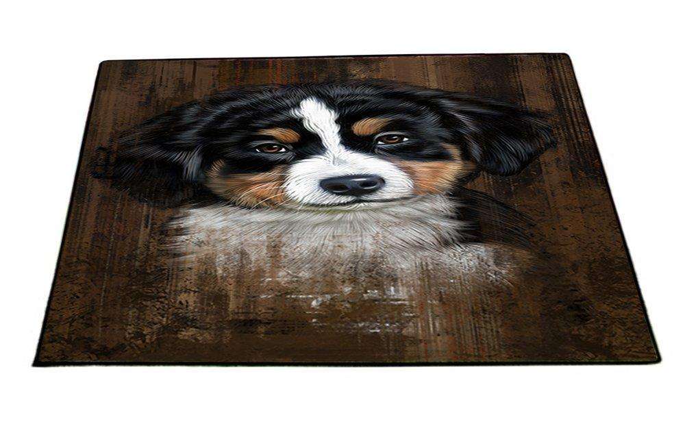 Rustic Bernese Mountain Puppy Floormat FLMS48327