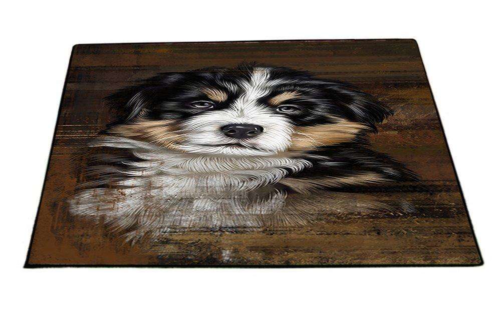 Rustic Bernese Mountain Puppy Floormat FLMS48330