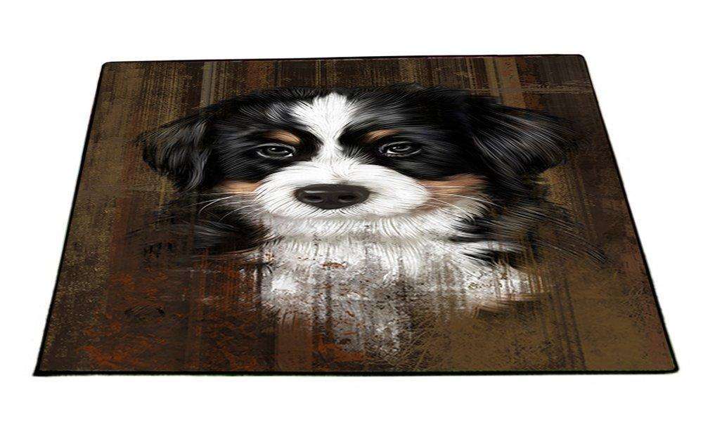 Rustic Bernese Mountain Puppy Floormat FLMS48333