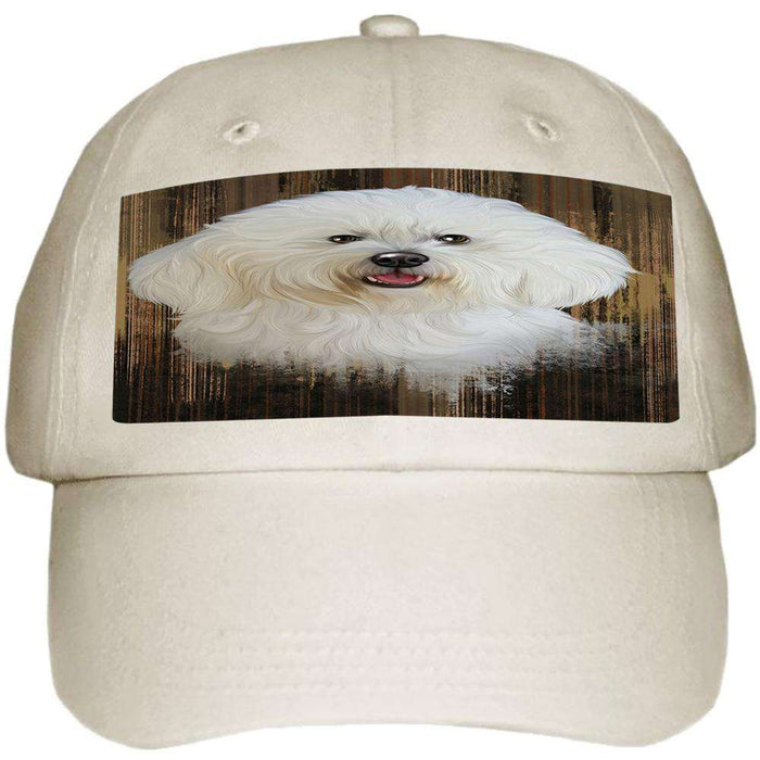 Rustic Bichon Frise Dog Ball Hat Cap HAT54759