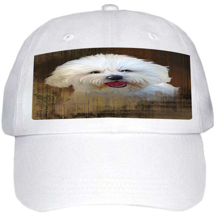 Rustic Bichon Frise Dog Ball Hat Cap HAT54762