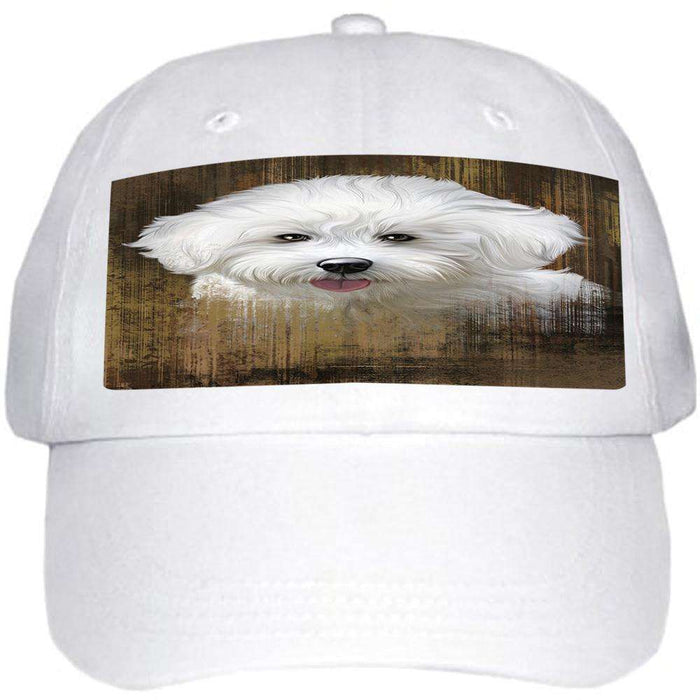 Rustic Bichon Frise Dog Ball Hat Cap HAT54765