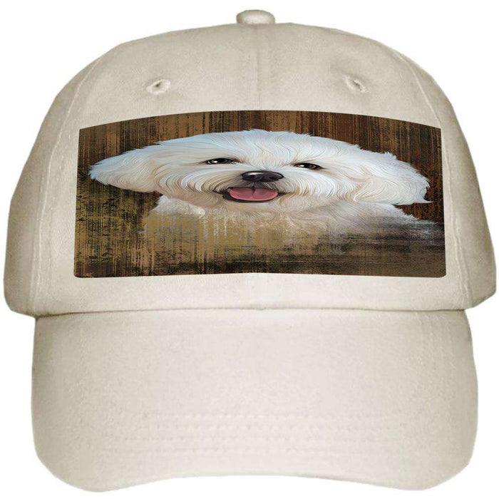 Rustic Bichon Frise Dog Ball Hat Cap HAT54768