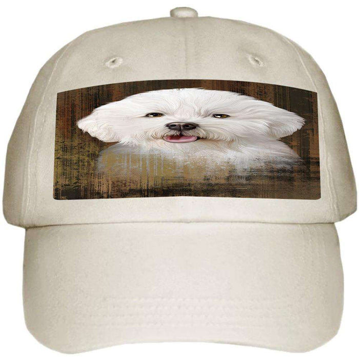 Rustic Bichon Frise Dog Ball Hat Cap HAT54771