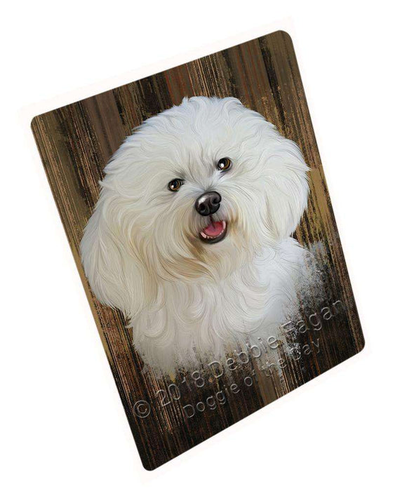 Rustic Bichon Frise Dog Blanket BLNKT69159