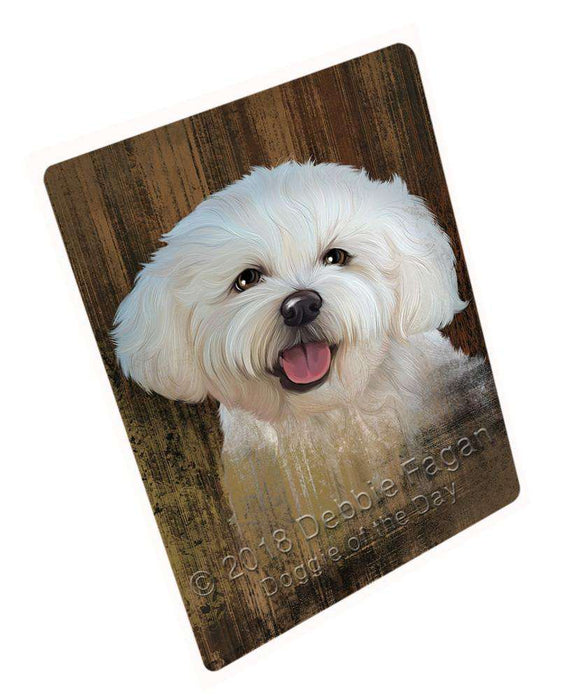 Rustic Bichon Frise Dog Blanket BLNKT69186