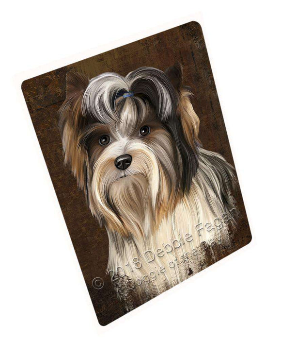 Rustic Biewer Terrier Dog Blanket BLNKT107058