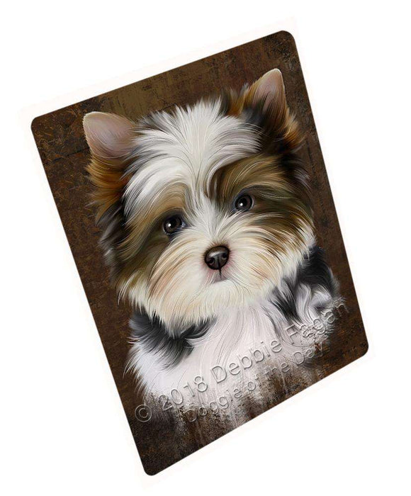 Rustic Biewer Terrier Dog Blanket BLNKT107067