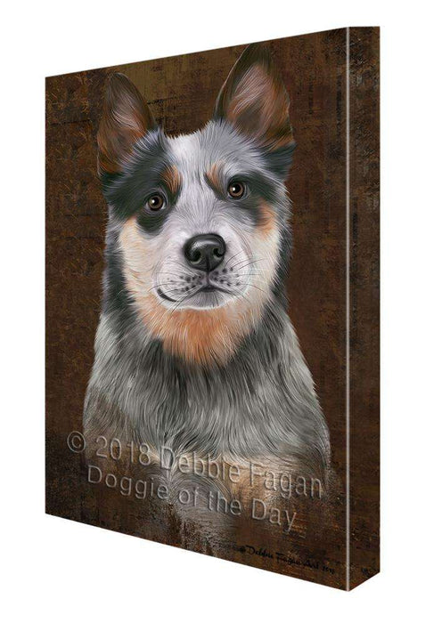 Rustic Blue Heeler Dog Canvas Print Wall Art Décor CVS107603