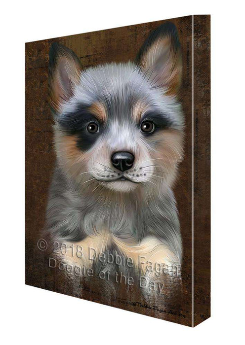 Rustic Blue Heeler Dog Canvas Print Wall Art Décor CVS107621