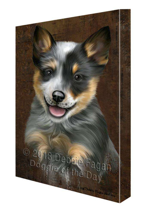 Rustic Blue Heeler Dog Canvas Print Wall Art Décor CVS107630