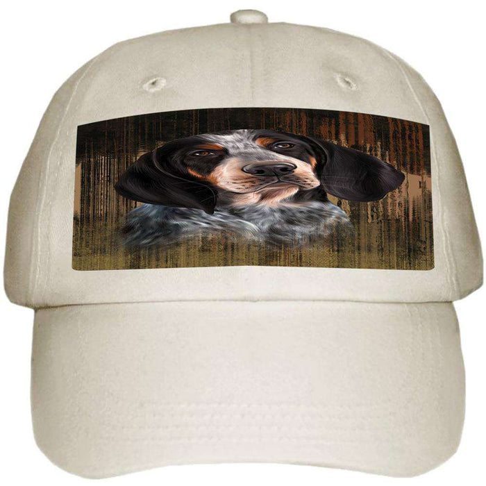 Rustic Bluetick Coonhound Dog Ball Hat Cap HAT54774