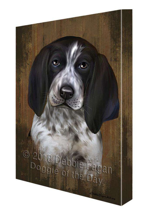 Rustic Bluetick Coonhound Dog Canvas Print Wall Art Décor CVS69380