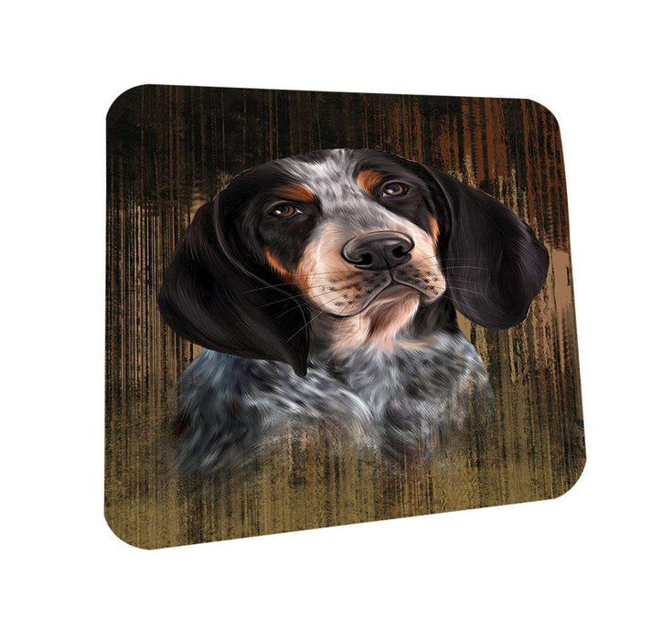 Rustic Bluetick Coonhound Dog Coasters Set of 4 CST50300
