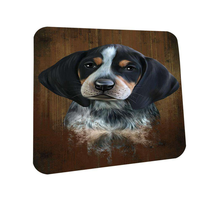 Rustic Bluetick Coonhound Dog Coasters Set of 4 CST50302