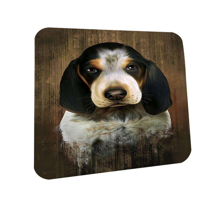 Rustic Bluetick Coonhound Dog Coasters Set of 4 CST50303