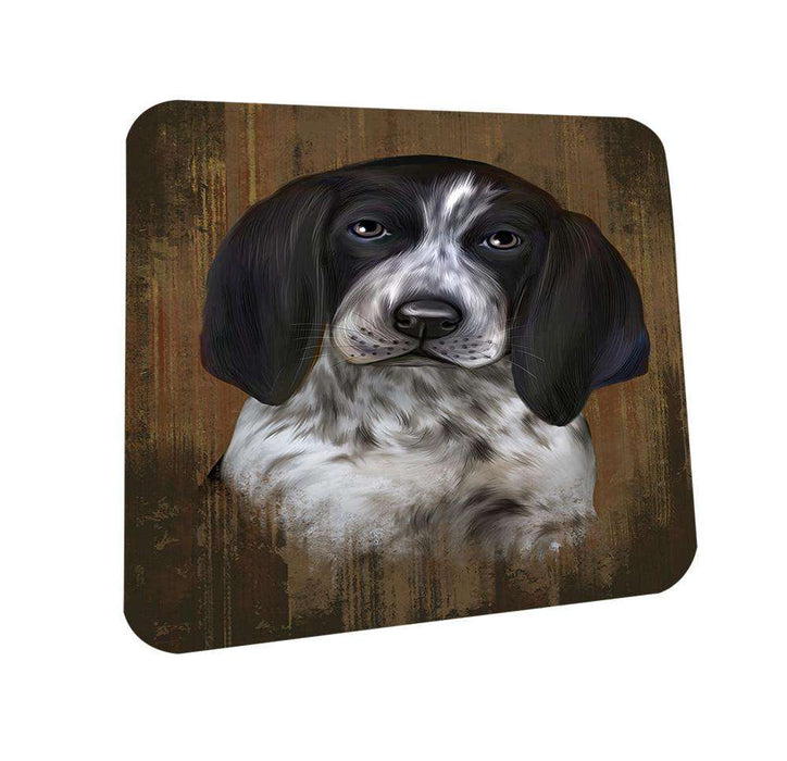 Rustic Bluetick Coonhound Dog Coasters Set of 4 CST50304