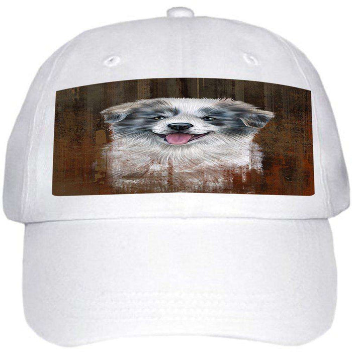 Rustic Border Collie Dog Ball Hat Cap HAT48360