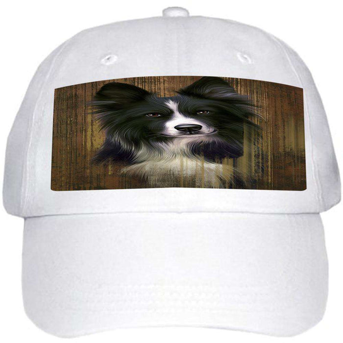 Rustic Border Collie Dog Ball Hat Cap HAT55350