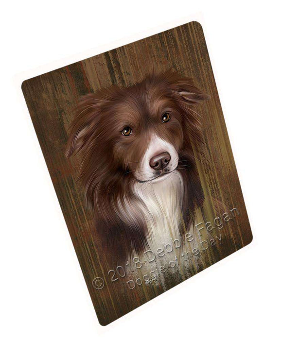 Rustic Border Collie Dog Blanket BLNKT70923