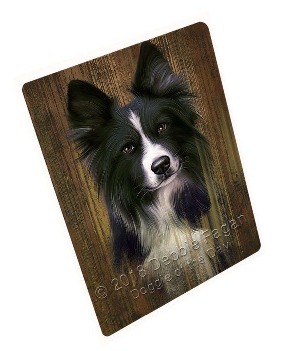 Rustic Border Collie Dog Blanket BLNKT70932
