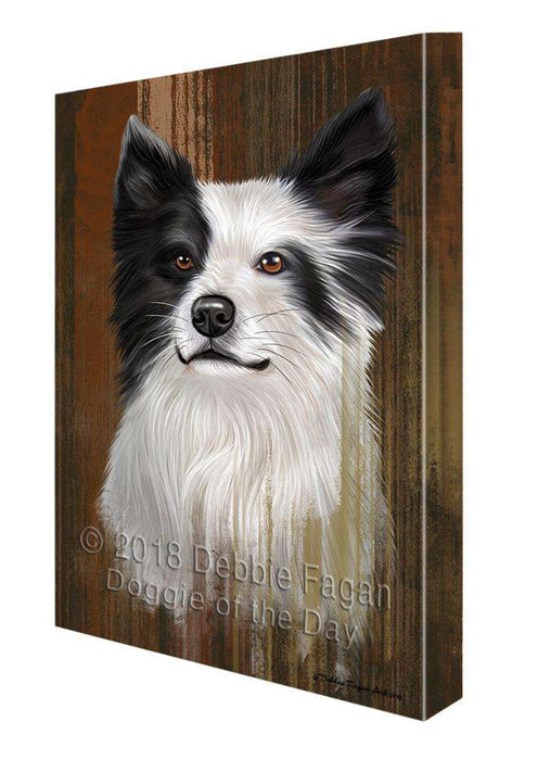 Rustic Border Collie Dog Canvas Print Wall Art Décor CVS69389