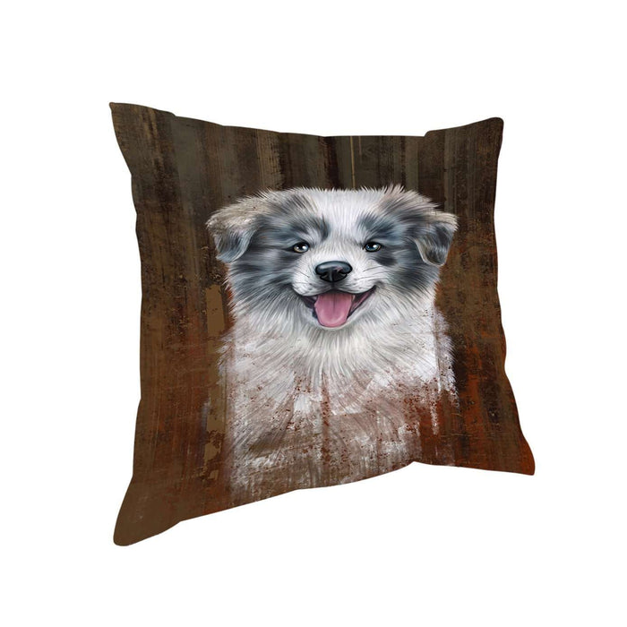 Rustic Border Collie Dog Pillow PIL48888