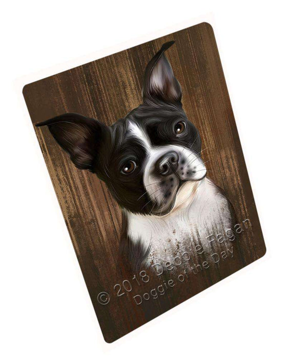Rustic Boston Terrier Dog Cutting Board C55650